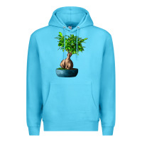 Ocean Blue Ficus Ginsenge Premium Hoodie - LillyAllenDesigns