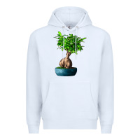White Ficus Ginsenge Premium Hoodie - LillyAllenDesigns