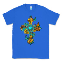 True Royal western cross with gemstone and sunflowers Classic Tee - texasbilliewilder