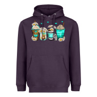 Plum daisy coffee cups Heavyweight Hoodie - Zillion Design Studio