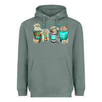 Sage daisy coffee cups Heavyweight Hoodie - Zillion Design Studio