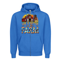 True Royal life is better on the farm with barn Zipper Hoodie - texasbilliewilder