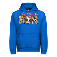 Cobalt holy cow i'm mom Urban Hoodie - MaliasSmallBusiness