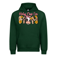 Forest Green holy cow i'm mom Urban Hoodie - MaliasSmallBusiness