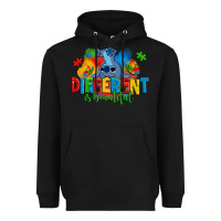 Black different is beautiful autism stitch Heavyweight Hoodie - Zillion Design Studio