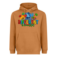 Meerkat different is beautiful autism stitch Heavyweight Hoodie - Zillion Design Studio