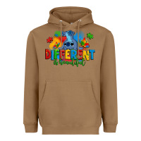 Toasted Coconut different is beautiful autism stitch Heavyweight Hoodie - Zillion Design Studio
