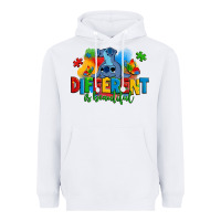 White different is beautiful autism stitch Heavyweight Hoodie - Zillion Design Studio