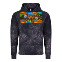 Cloud Black hanukkah with candlestick Vintage Hoodie - AdoDesignShop