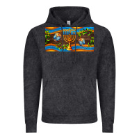 Vintage Black hanukkah with candlestick Vintage Hoodie - AdoDesignShop
