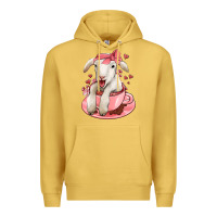 Antique Gold valentines day lamb Premium Hoodie - Jasminsmagicworld