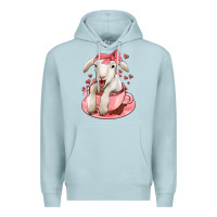 Blue Mist valentines day lamb Premium Hoodie - Jasminsmagicworld