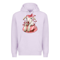 Lilac valentines day lamb Premium Hoodie - Jasminsmagicworld