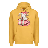 Mustard valentines day lamb Premium Hoodie - Jasminsmagicworld