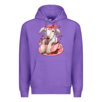 Purple valentines day lamb Premium Hoodie - Jasminsmagicworld