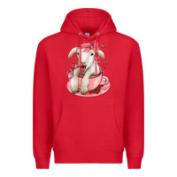 Red valentines day lamb Premium Hoodie - Jasminsmagicworld