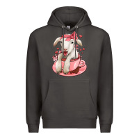 Smoke valentines day lamb Premium Hoodie - Jasminsmagicworld