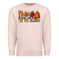 Pale Pink tis the season Premium Sweatshirt - RacoonDesign