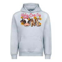 Heather Grey holy cow i'm one Urban Hoodie - MaliasSmallBusiness