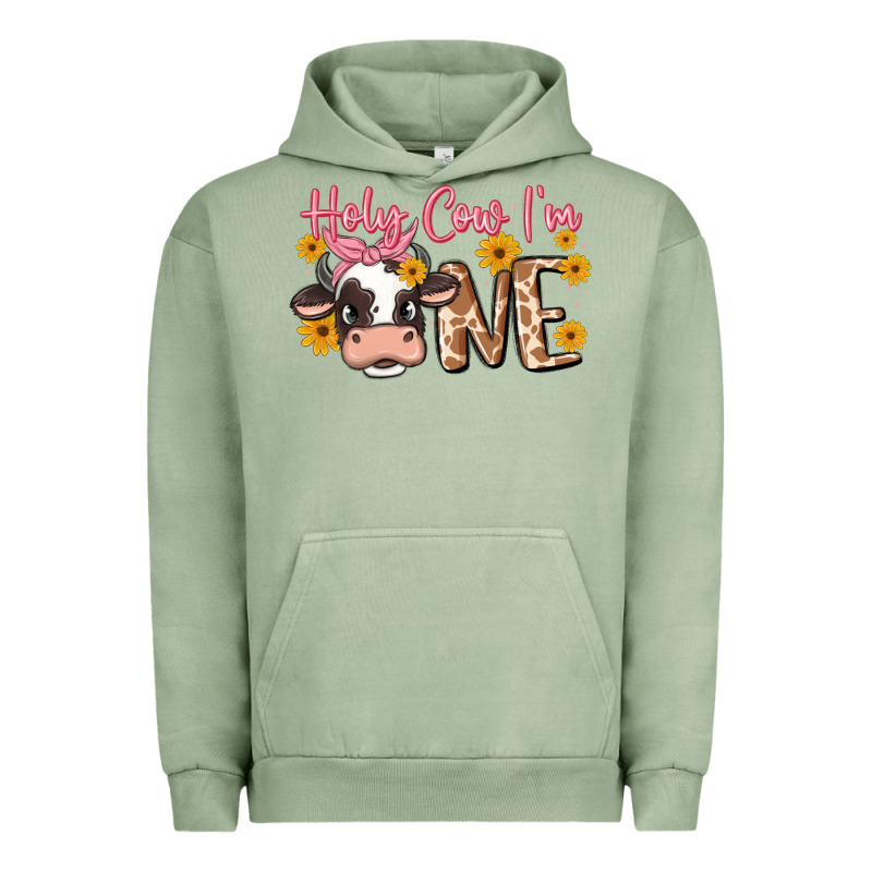 Holy Cow I'm One Urban Hoodie by MaliasSmallBusiness | Teevron