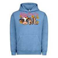 Pigment Pebble Blue holy cow i'm one Urban Hoodie - MaliasSmallBusiness