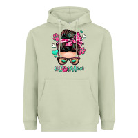 Matcha dog mom messy bun Heavyweight Hoodie - Zillion Design Studio
