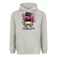 Moon Dust dog mom messy bun Heavyweight Hoodie - Zillion Design Studio