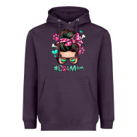 Plum dog mom messy bun Heavyweight Hoodie - Zillion Design Studio