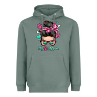 Sage dog mom messy bun Heavyweight Hoodie - Zillion Design Studio