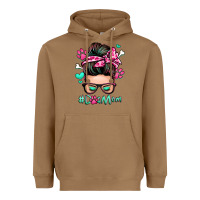 Toasted Coconut dog mom messy bun Heavyweight Hoodie - Zillion Design Studio