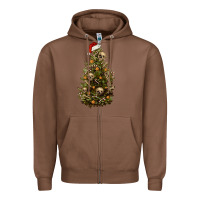 Chestnut Skeleton merry christmas tree Zipper Hoodie - RanaPortraitStore