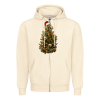 Sandshell Skeleton merry christmas tree Zipper Hoodie - RanaPortraitStore