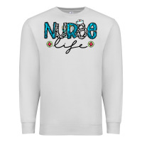 Dove Grey Nurse life Premium Sweatshirt - CowhideDigitalArt