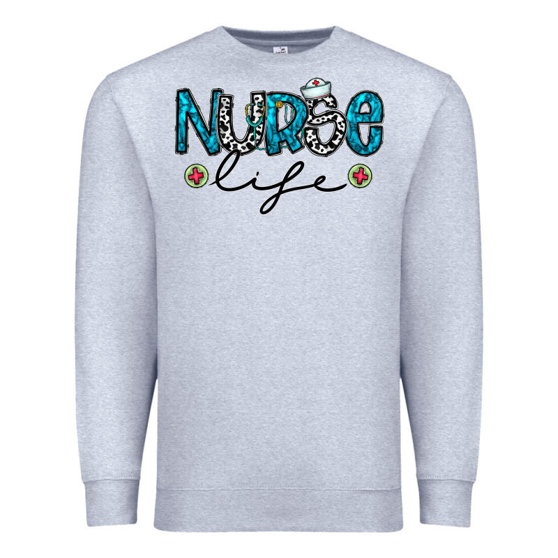 Nurse Life Premium Sweatshirt by CowhideDigitalArt | Teevron