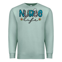 Seafoam Nurse life Premium Sweatshirt - CowhideDigitalArt