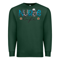 Sports Green Nurse life Premium Sweatshirt - CowhideDigitalArt
