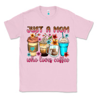Bubblegum Pink just a mom who loves coffee Classic Tee - Zillion Design Studio