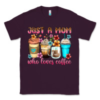 Plum just a mom who loves coffee Classic Tee - Zillion Design Studio