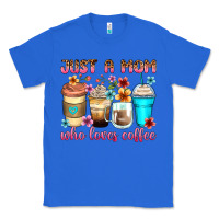 True Royal just a mom who loves coffee Classic Tee - Zillion Design Studio
