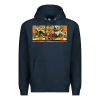 Navy it's fall y'all cow Premium Hoodie - Jasminsmagicworld