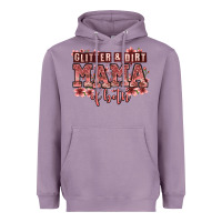 Lavender glitter and dirt mama of both girls Heavyweight Hoodie - Zillion Design Studio