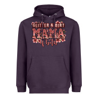 Plum glitter and dirt mama of both girls Heavyweight Hoodie - Zillion Design Studio