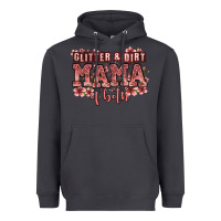 Smoke glitter and dirt mama of both girls Heavyweight Hoodie - Zillion Design Studio