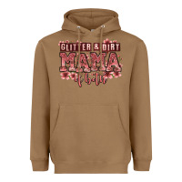 Toasted Coconut glitter and dirt mama of both girls Heavyweight Hoodie - Zillion Design Studio