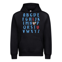 Black alphabet autism awareness Urban Hoodie - MaliasSmallBusiness