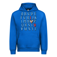 Cobalt alphabet autism awareness Urban Hoodie - MaliasSmallBusiness