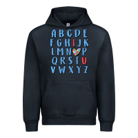 Navy alphabet autism awareness Urban Hoodie - MaliasSmallBusiness