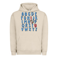 Pigment French Oak alphabet autism awareness Urban Hoodie - MaliasSmallBusiness