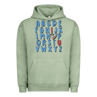 Pigment Oil Green alphabet autism awareness Urban Hoodie - MaliasSmallBusiness