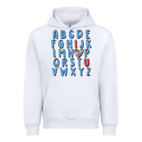 White alphabet autism awareness Urban Hoodie - MaliasSmallBusiness